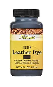 Fiebings Leather Dye Black 4oz