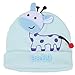 iikids®Newborns Babies Winter Beanie Hat Infant Boys/Girls Wool Knitted Caps Cute Pattern Cow 0-3-6 Months
