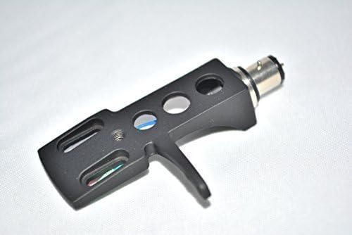 Black Headshell Cartridge mount with gold connectors for Gemini CDT 05, XL120 Mk2, TT 1000, PDT 6000, PT 2410, PT 2400, TT 1100, XL100, XL400, XL200, SV 2200, SA600, SA2400, PT 2600, Q1300, PT 2000, XL 1800Q Turntable Tonearms