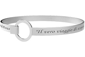 KIDULT LIFE Collection Bracciale in acciaio 231716 “Il vero viaggio di scoperta non consiste nel cercare nuove terre, ma nell’avere nuovi occhi” – Marcel Proust –