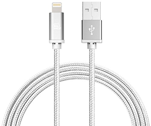 Apple Zertifiziertes Ladekabel, Apple Lightning, extra langes 3m Ladekabel, iPhone 7, 7, Plus, SE, 6s 6 Plus 5s 5c 5, iPad Pro Air 2, iPad mini 2 3 4, silber LAX Gadgets