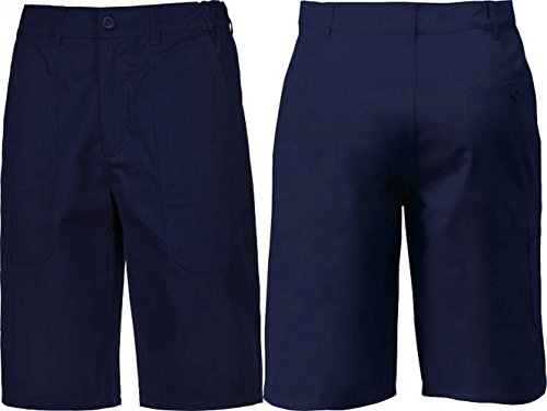 Triuso Basic Arbeitsshort marine blau einfarbig Gr. 42-68