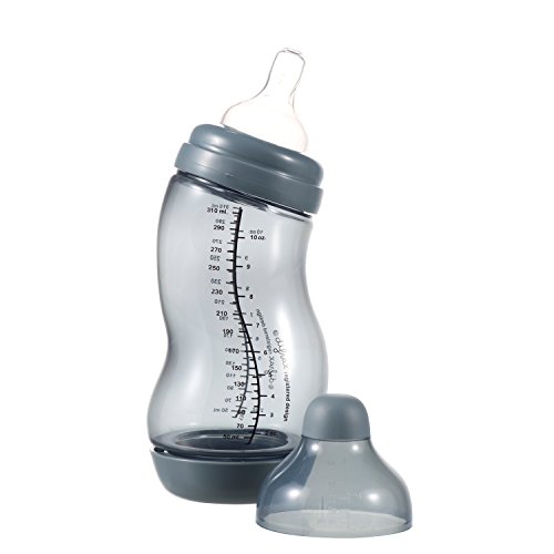 Difrax Anti Colic S-Baby Bottle (310 ml, Grey, Wide)