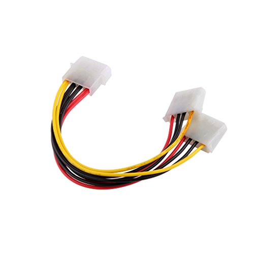 MagiDeal 4-Pin-IDE 1 Männlich-2 Weibliche Stromversorgung Y Splitter Verlängerungskabel - 3