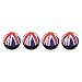Produktbild Ventilkappen Dust Caps England Fahne Union Jack für Mods Scooter Cafe Racer