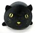 Produktbild LivHeart Marshmallow Plüsch Tier Cocon Nackenrolle Kissen schwarze Katze klein 29000-73