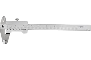 BIlinli Mini Vernier Caliper 0-70mm Guage Machinist métrico endurecido Inoxidable de Bolsillo