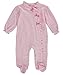 Laura Ashley Baby Girls' "Traditional Floral" 1-Piece Pajamas - pink, 3 - 6 months