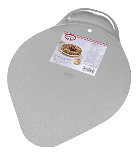 Dr. Oetker Tortenheber, Tortenretter aus Edelstahl, Kuchenheber mit praktischem Griff, rostfreies Tortenhebeblech (Kuchenretter: ca 36×28 cm), Menge: 1 Stück - 2