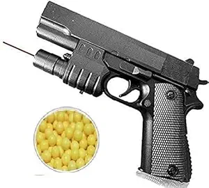 Sky Tech PUBGS Soft Water Bullets Toys Gun Plastic Safe Gun Weapon Pistol Gunshot Outdoor Game Toy for Children Kid Boys Gift-Multi color, Pack of 1