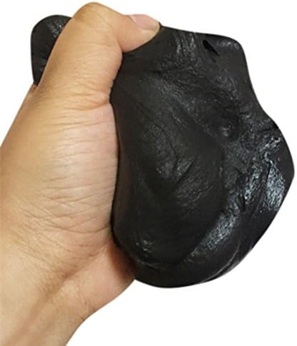 Slime Toy , Dorame Fluffy Floam Slime Scented Stress Relief No Borax Sludge Toy Kids Toy (1, black)