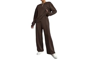 shownicer Ensemble Femme Tenue De Sport Ensemble Manches Longues Haut Et Jogging Pantalon Ensembles Sportswear Survêtements Automne Hiver