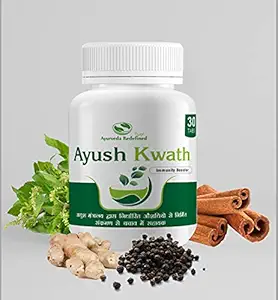 Ayush Kwath Tablets - 30 Tabs | Immunity Booster for Adults, Kids & Aged | Natural Ingredients - Tulsi, Dalchini, Sonth, Kali mirch