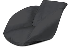 Ferocity Hanging Basket Chair Cushions, Hanging Hammock Cocoon Chair Pads, Pillow with backrest for Patio Garden, Graphite [114]