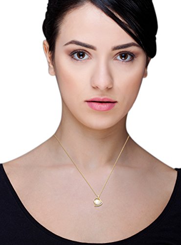 Miore-Damen-Halskette-9-Karat-375-Gelbgold-Perlmutt-Herz-Anhnger-45-cm-Kette