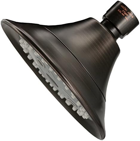 BOPAIVintage Wall-Mount Adjustable 4-Function Rainfall Massage 2.5gmp High Pressure Rainshower Showerhead Retro Fixed Shower Head Copper Brass Spray Oil Rubbed Bronze