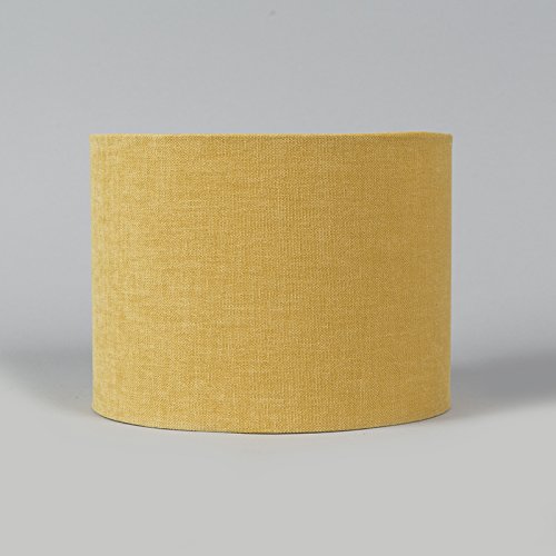 QAZQA Modern Polyester Lampenschirm 20/20/15 Zylinder Mais-gelb , Rund gerade Schirm Pendelleuchte, Schirm Stehleuchte, - 7