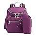 Produktbild XNBZW Mamabeutel mit USB-Rucksack mit großer Kapazität für Babyreisen Shopping(One size,Violett)
