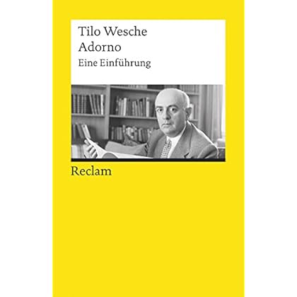 Adorno. Eine Einführung: Reclams Universal-Bibliothek