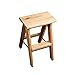 Produktbild Step Stool Wooden - Trittleiter Holz-Trittleiter Faltbare Mehrzweckleiter Einfache Ablage für Indoor Outdoor Welcome