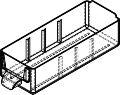 Schubladenmagazin, Schubladen glasklar – HxBxT 282 x 306 x 155 mm, Gehäuse-Traglast 30 kg 18 Schubladen – Klarsichtmagazin Kleinteilemagazin Lagersystem Magazin Magazinschrank Schubladenmagazin Schubladenschrank Schubladensystem - 3