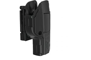 OMITAC Funda con clip de cinturón Glock17, funda OWB para Glock 17 Glock 22 Glock 31 Gen 1-4 G17 Gen5 Pistolas Anto Lock Dedo Índice Liberado | Cant Ajustable | Mano Derecha | Anto Lock | Cant Ajustable