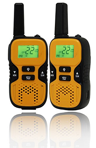 VECTORCOM Children Walkie Talkie Mini Walkie Talkie Two Way Radio for Outdoor Sport Hiking Yellow TRD-R8Y(2PCS)