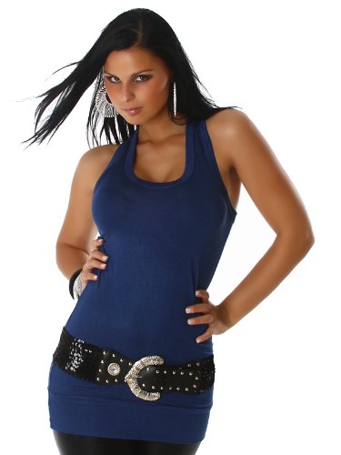 Jela London Baby Girls' Tank Top -  Blue - Navyblau - One size