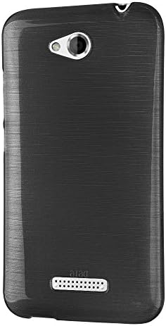 Ego® Protective Case for HTC Design Transparent Silicone Metallic Effect Pink, Schwarz Transparent, für HTC Desire 616