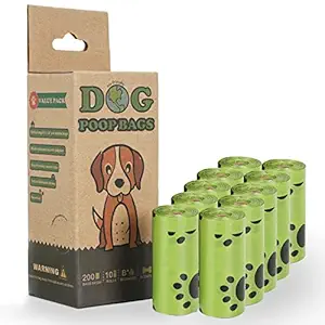 Dog Poop Bags, Biodegradable Poop Bags for Dogs, 200 Counts Extra Large Leak-Proof Dog Waste Bags Refill Rolls (Scented)