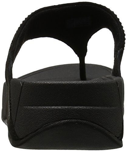 Fitflop Rokkit - Sandalias de vestir de cuero para mujer, Negro (Diamante negro), 38 EU