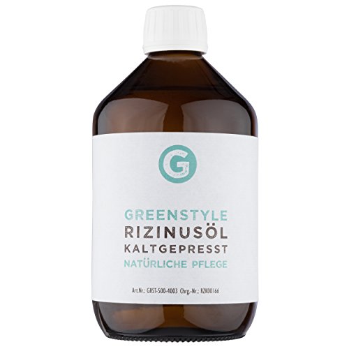 Rizinusöl kaltgepresst (500ml) - 100% reines Öl zur Pflege von Haut und Haaren