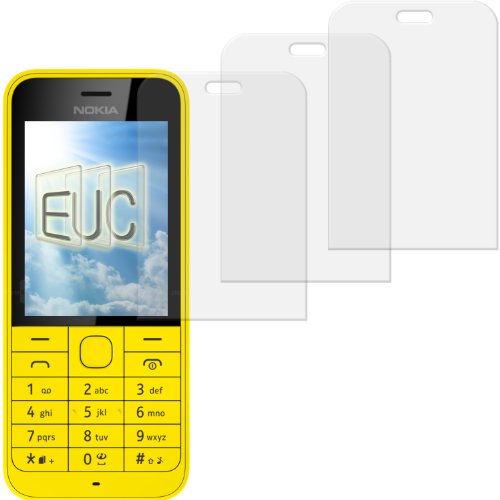 Preisvergleich Produktbild 3 x Displayschutzfolie klar / wie unsichtbar für Nokia 220