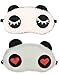 Jenna Eyelashes Red Heart Panda Sleeping Eye Mask White,Free size (Pack of 2) RS.399.00