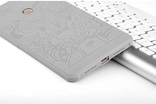 SMTR Xiaomi Mi Max  6 44   Funda Silicona  Xiaomi Mi Max Funda Gel Suave TPU Case - Carcasa Resistente a los Ara  azos para Xiaomi Mi Max -drag  n Blanco