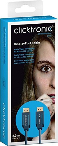 Clicktronic Casual DisplayPort-Kabel (Audio/Video Verbindung für HD- und 3D-Inhalte, 2m) - 5