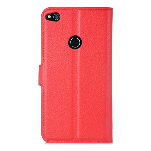 Huawei P8 Lite 2017 Hülle, IVSO Hohe Qualität Advanced Shock Absorption Technology Case Folio Tasche Cover für Huawei P8 Lite 2017 Smartphone (Für Huawei P8 Lite 2017, Rot) - 6