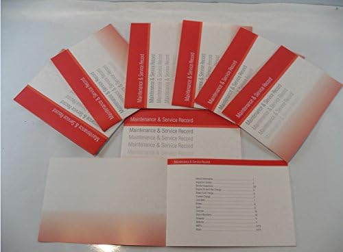 Generic Service History Book Suitable For All Kia Cars Red