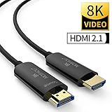 SIKAI Câble Interface Multimédia Haute Définition 8K Ultra HD 3m - Fibre Câble HDMI 2.1 en Supporte Ethernet/3D/Retour Audio - Prise HDMI pour Lecteur Blu-ray/Xbox/PS4/TV 8K Ultra HD/Ecran