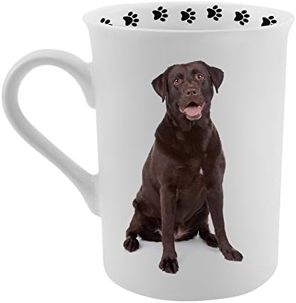 Dimension 9 Chocolate Labrador Coffee Mug, White