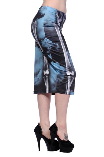 Banned Apparel X-ray Legs Pencil Skirt M - UK 12 / EU 40