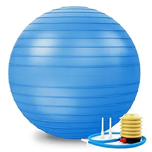 Gaiatop Yoga Ball, Gym Ball with Pump, 65CM Non-Slip Exercise Ball, Anti Burst Swiss Birthing Stability Ball,for Workout,Pregnancy,Balance, Workout at Home, Office and Physical Therapy