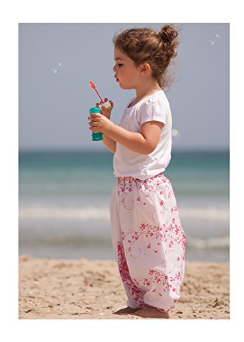 Cotton Toddler Harem Pants with Paisely Border 0