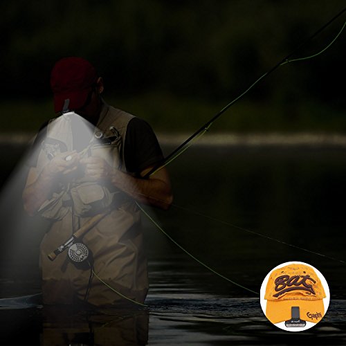 ThorFire 5 LED Stirnlampe Cap Light Cap Lampe Drehbare Cap Visor Licht Leichte Hut Leuchte Kopflampe Perfekt für die Jagd, Camping, Fischen - 6