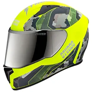 Studds Thunder D5 Neon Yellow N5 M/R - Large
