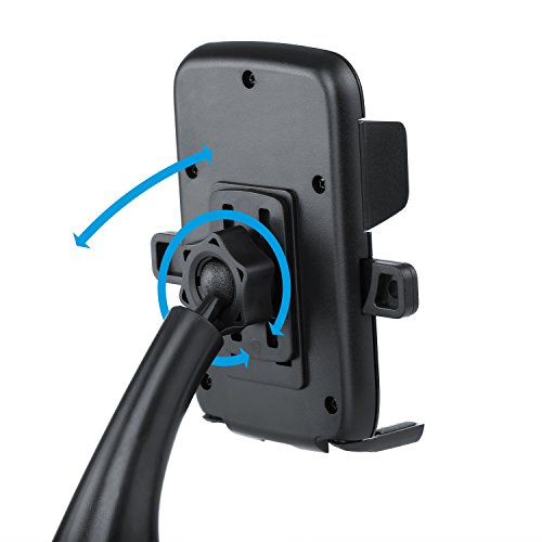 Supporto Arendo per smartphone, inserimento rapido, snodato a 360Â° e ventosa | Tenuta universale automatica per veicoli | Adatto per i telefoni mobili / smartphone / phablet / apparecchiature di navigazione | portatile | compatibile con il respingente / Case / Custodia