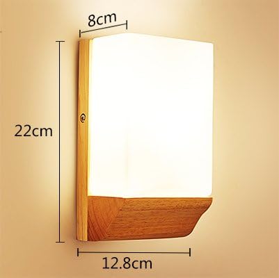 YYHAOGE Bedside Wall Lamp, Solid Wood, Led Bedroom, Living Room, Corridor, Wall Lamp,025