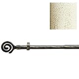 barra cortina forja ikea Medida: ø 19 mm. Riel Chyc Riel Extensible, Marfil y Oro