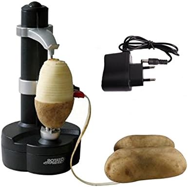 Multifunction Stainless Steel Electric Fruit Apple Potato Automatic Peeling Machine (Black)