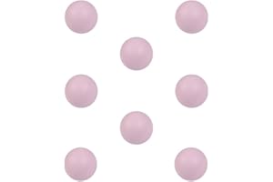 POMOLINE 8 Un. TIRADOR Pomo Mueble BEBÉ bola madera lacada lacado rosa - Diámetro 40MM